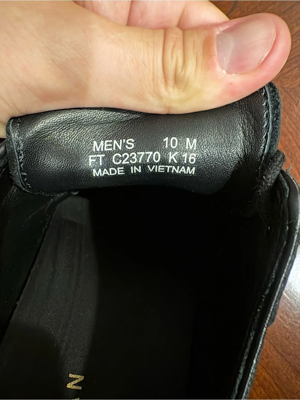 Cole Haan polished black
